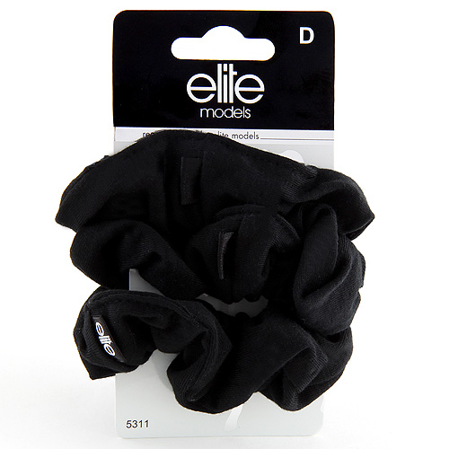 Gumičky látkové 3ks Elite Models 3ks, černé, průměr 7cm