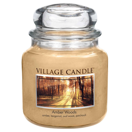 Svíčka ve skleněné dóze Village Candle Jantarový les, 454 g