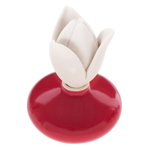Keramický difuzér Millefiori Milano Lovely, tulipán mini, červený