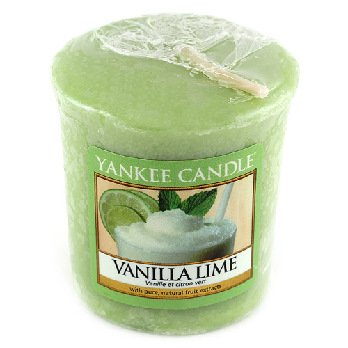 Svíčka Yankee Candle Vanilka s limetkami,   49 g