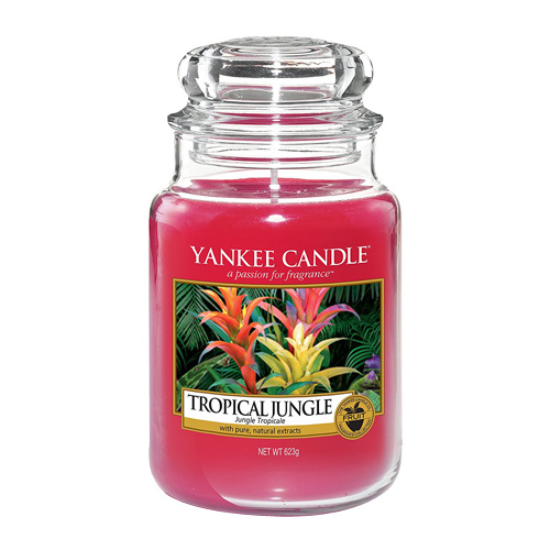 Svíčka ve skleněné dóze Yankee Candle Tropická džungle, 623 g