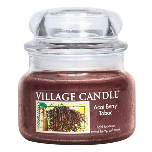 Svíčka ve skleněné dóze Village Candle Tabák a plody akai, 312 g