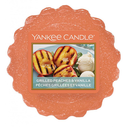 Vonný vosk Yankee Candle Grilované broskve a vanilka, 22 g