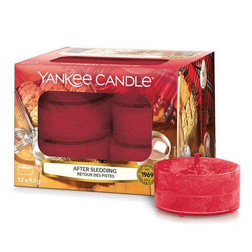 Svíčky čajové Yankee Candle Po sáňkování, 12 ks