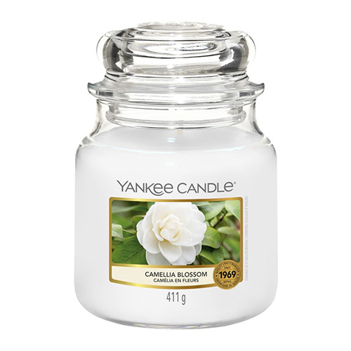 Svíčka ve skleněné dóze Yankee Candle Květ kamélie, 410 g