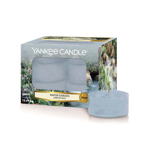 Svíčky čajové Yankee Candle Vodní zahrada, 12 ks