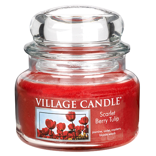 Svíčka ve skleněné dóze Village Candle Tulipány, 312 g