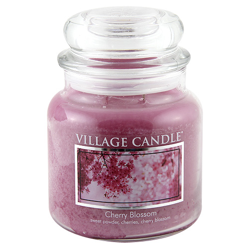 Svíčka ve skleněné dóze Village Candle Třešňový květ, 454 g