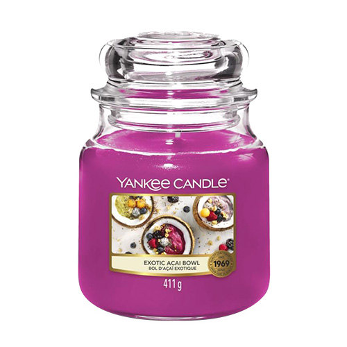 Svíčka ve skleněné dóze Yankee Candle Miska exotických chutí, 410 g
