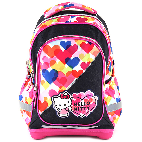 Školní batoh Target Hello Kitty, barevné srdce