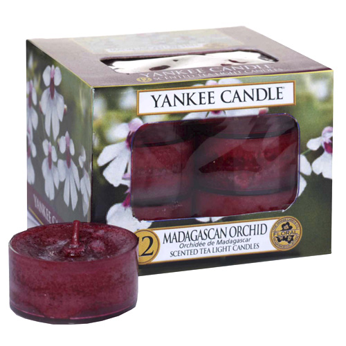 Svíčky čajové Yankee Candle Orchidej z Madagaskaru, 12 ks