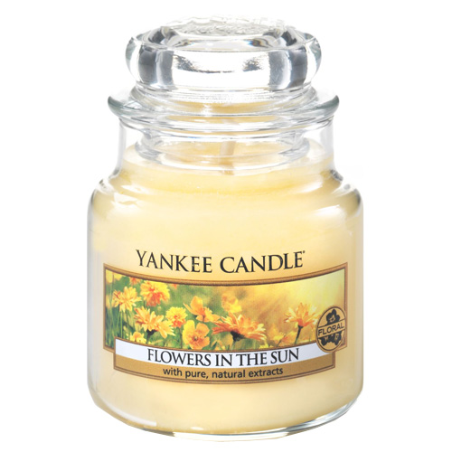 Svíčka ve skleněné dóze Yankee Candle Květiny na slunci, 104 g