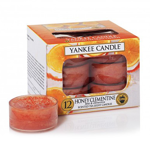 Svíčky čajové Yankee Candle Klementinka s medem, 12 ks