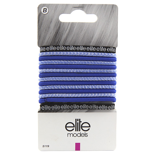 Gumičky do vlasů Elite Models ASST Modré, 14 ks, průměr 65mm